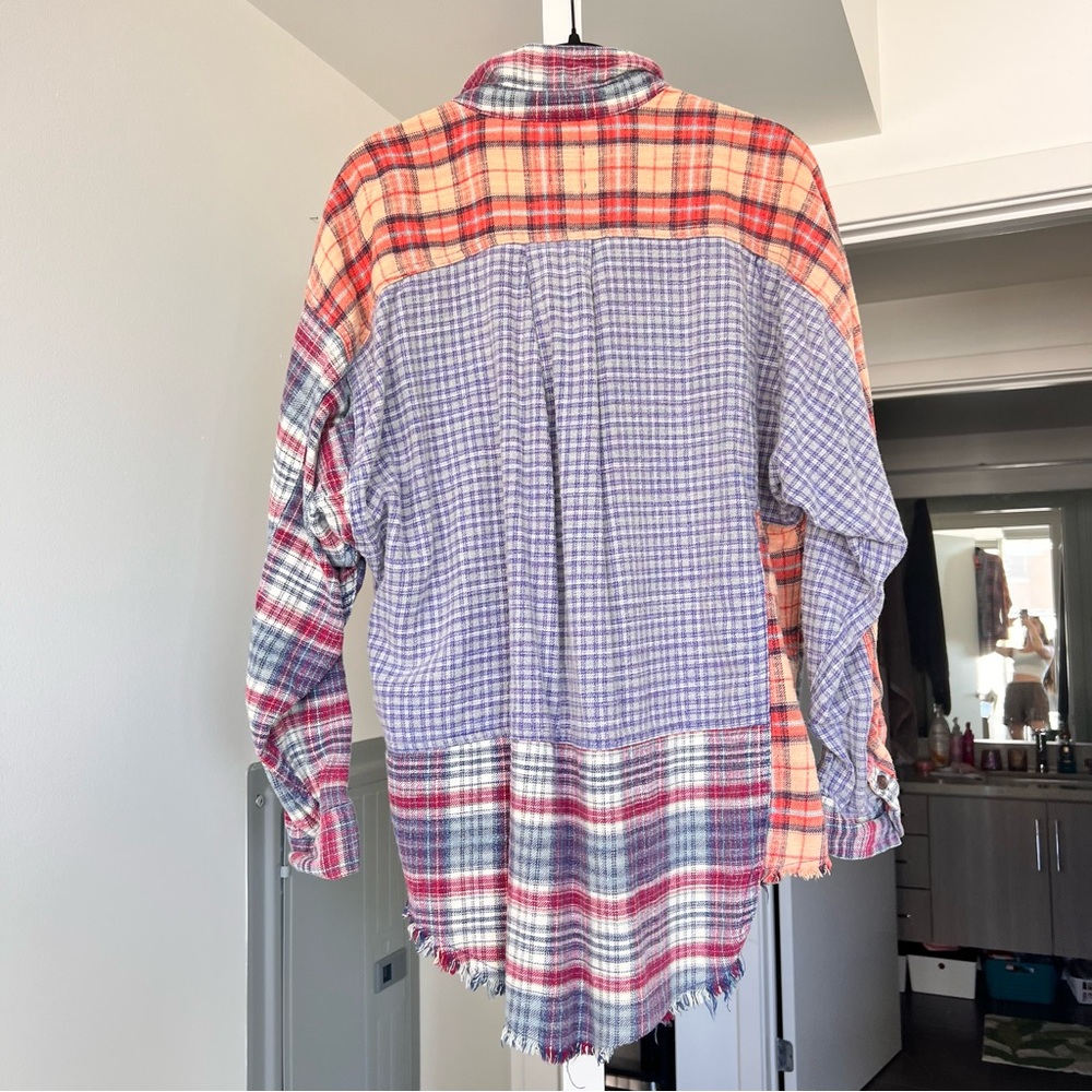Bdg Urban Outfitters Patchwork Button Down Flanne… - image 5